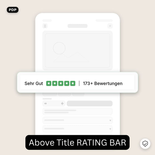 Shopify Above Title Rating Bar Section | Product Page Social Proof (OS 2.0)