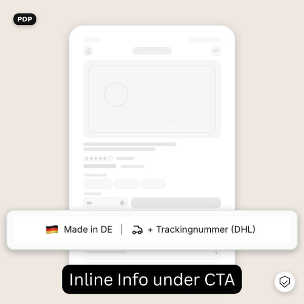 Inline Info Bar Under CTA – Trust & Delivery Section for Shopify OS 2.0