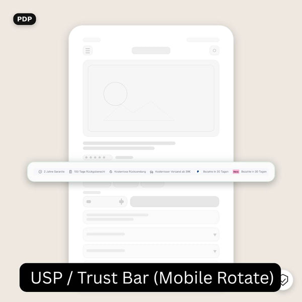 Shopify USP / Trust Bar (Mobile Rotate) – Conversion-Focused Section for Online Store 2.0